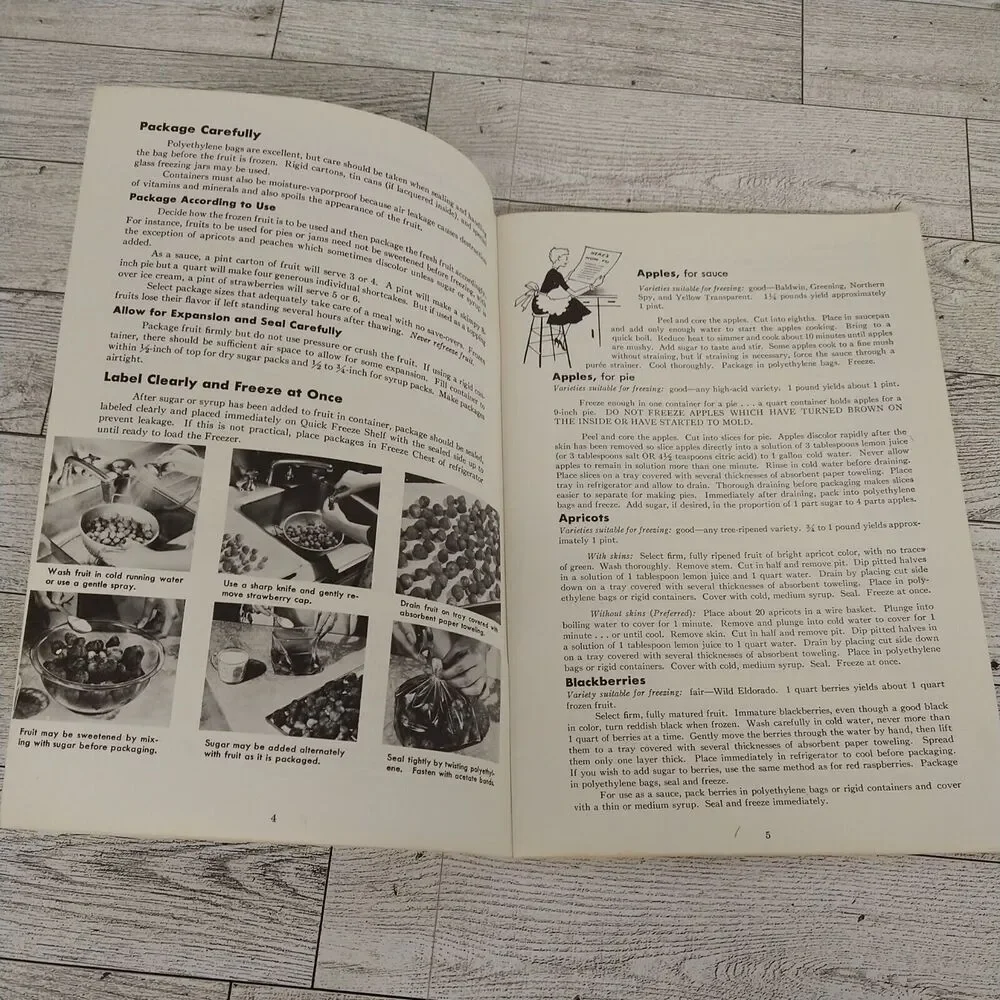 Vtg‎ Westinghouse Food Freezing Instruction Book Cookbook - Illustrated